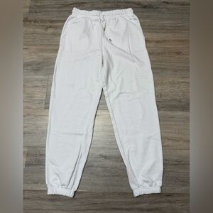 Forever21 Medium White Jogger Warm Up Sweatpants